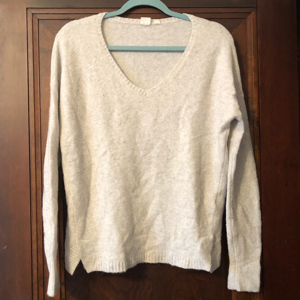 Gap V Neck Sweater Cream Beige
